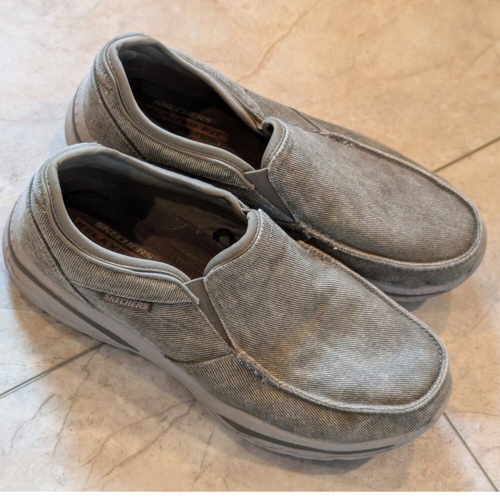SKECHERS Relaxed Fit: Creston Moseco Men's Size 8.5 Taupe